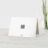 Carte En pensant à vous Ours noir dormant sous une couve (Dos)