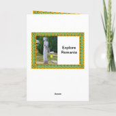 Carte En pensant à vous, Roumanie, sculpture en bois (Dos)
