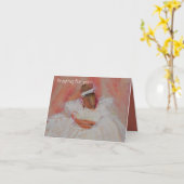 Carte En priant pour vous (Fleur jaune)