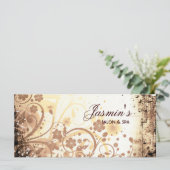 Carte en rack à grains floraux (Debout devant)
