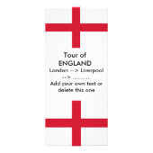 Carte en rack avec Drapeau d'Angleterre (Devant)