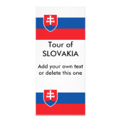 Carte en rack avec drapeau de la Slovaquie (Devant)