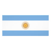 Carte en rack avec drapeau de l'Argentine (Dos)