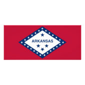 Carte en rack avec drapeau de l'Arkansas, U.S.A. (Dos)
