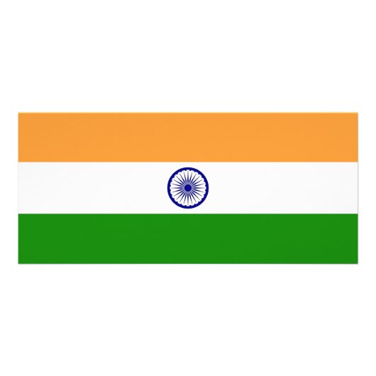 Carte en rack avec drapeau de l'Inde (Dos)