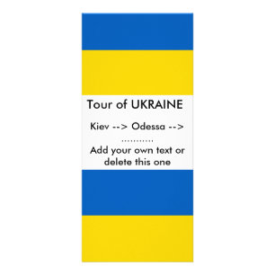 Carte en rack avec drapeau de l'Ukraine