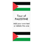 Carte en rack avec Drapeau de Palestine (Devant)