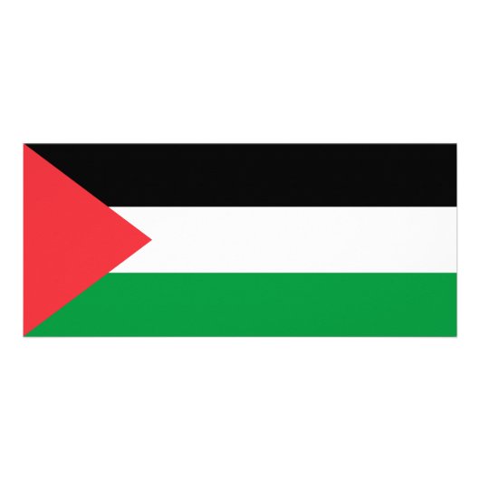 Carte en rack avec Drapeau de Palestine (Dos)