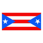 Carte en rack avec Drapeau de Porto Rico, États-Un (Dos)