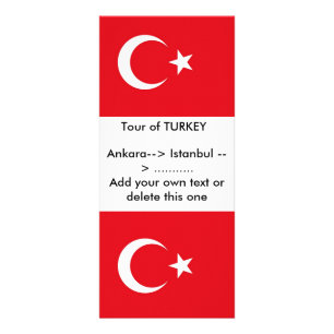 Carte en rack avec drapeau de Turquie