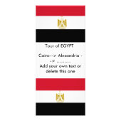 Carte en rack avec drapeau d'Egypte (Devant)
