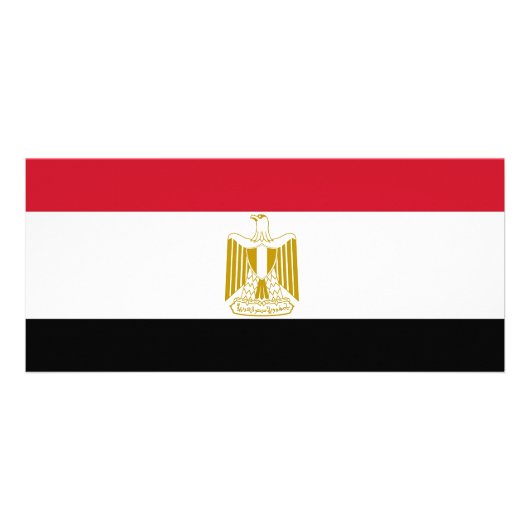 Carte en rack avec drapeau d'Egypte (Dos)