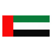 Carte en rack avec drapeau des Émirats Arabes Unis (Dos)