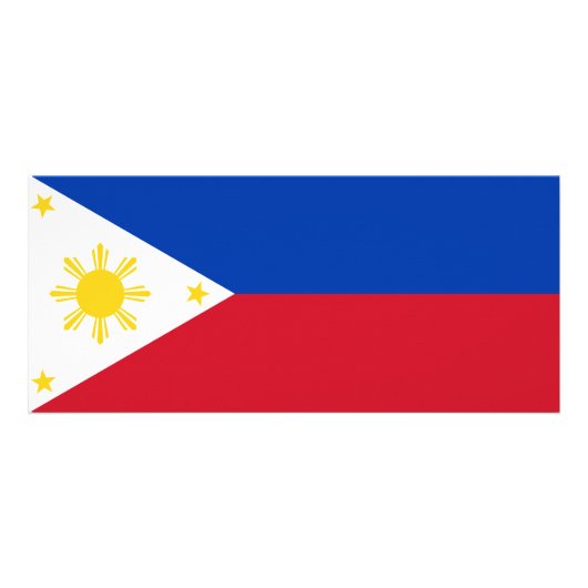 Carte en rack avec drapeau des Philippines (Dos)