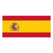 Carte en rack avec drapeau d'Espagne (Dos)