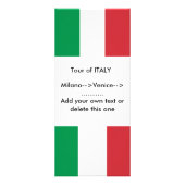 Carte en rack avec Drapeau d'Italie (Devant)