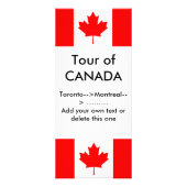 Carte en rack avec drapeau du Canada (Devant)