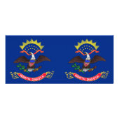 Carte en rack avec drapeau du Dakota du Nord, État (Dos)