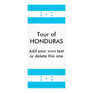 Carte en rack avec drapeau du Honduras