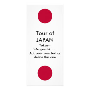 Carte en rack avec drapeau du Japon