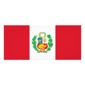 Carte en rack avec drapeau du Pérou (Dos)