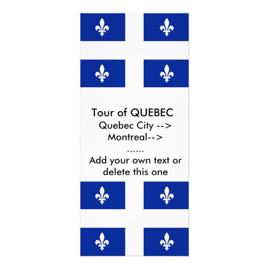 Carte en rack avec drapeau du Québec, Canada (Devant)