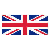 Carte en rack avec drapeau du Royaume-Uni (Dos)
