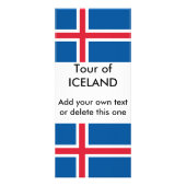 Carte en rack avec drapeau islandais (Devant)