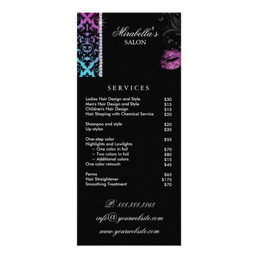 Carte en rack de maquillage Cosmetologie brillante (Devant)