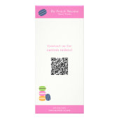 Carte en rack Macaron Menu & Tarifs (Dos)