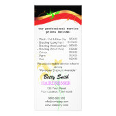 Carte en rack pour coiffure (Dos)