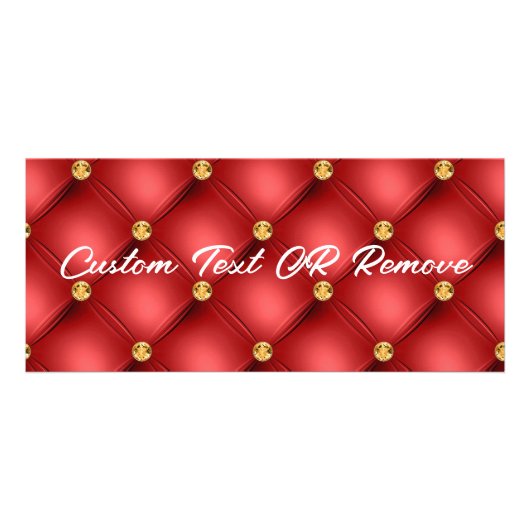 Carte en rack Tufack Red Gold Gemstone et texte pe (Dos)