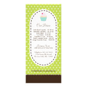 Carte en rack Whimsical et amusant Cupcake (Dos)