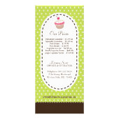 Carte en rack Whimsical et amusant Cupcake (Dos)