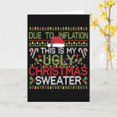 Carte En Raison De L'Inflation C'Est Mon Famille De Pull (Fleur jaune)