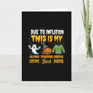 Carte En raison de l'inflation, Sweater de Thanksgiving