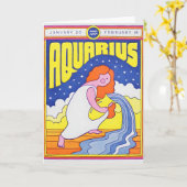Carte en relief Aquarius (Fleur jaune)
