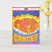 Carte en relief Cancer (Fleur jaune)