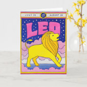 Carte en relief Leo (Fleur jaune)