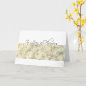 Carte En remplacement des fleurs - Charity Dons sympathi (Fleur jaune)