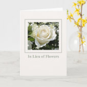 Carte En remplacement des fleurs - Charity Dons sympathi (Fleur jaune)