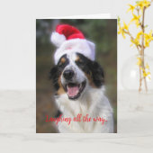 Carte "En riant tout au long du chemin..." (Fleur jaune)