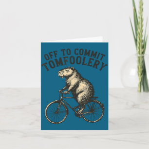 Carte En route pour commettre des bêtises capybara mème 
