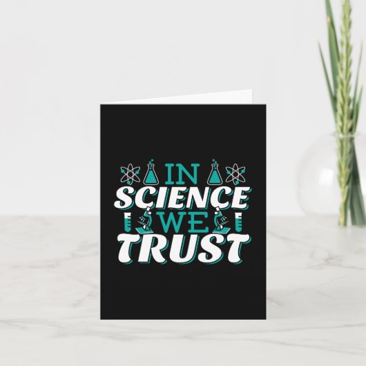 Carte En Science, nous faisons confiance Citation - Ense (Devant)