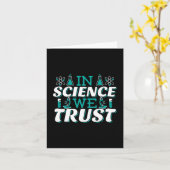 Carte En Science, nous faisons confiance Citation - Ense (Fleur jaune)