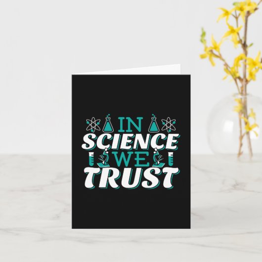 Carte En Science, nous faisons confiance Citation - Ense (Fleur jaune)