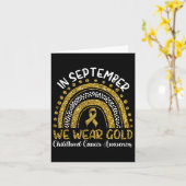 Carte En Septembre Nous Portons De L'Or (Fleur jaune)