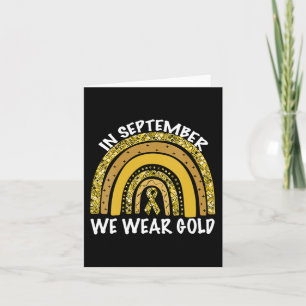Carte En Septembre, Nous Portons Gold Childhood Cancer A