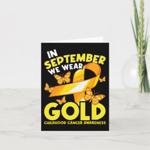 Carte En Septembre Nous Portons Gold Children Cancer Awa
