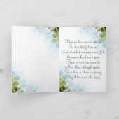 Carte En souvenir affectueux de mémorial de mémoire (Intérieur)